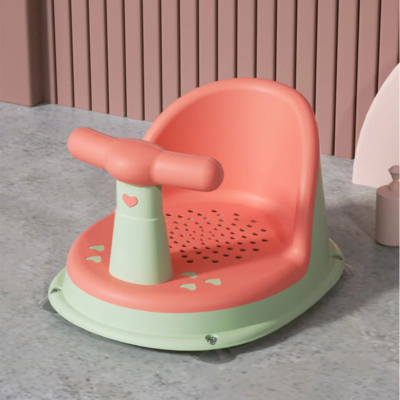 Portable Baby Shower Seat – Non-Slip Support Stand for Newborn Bathing