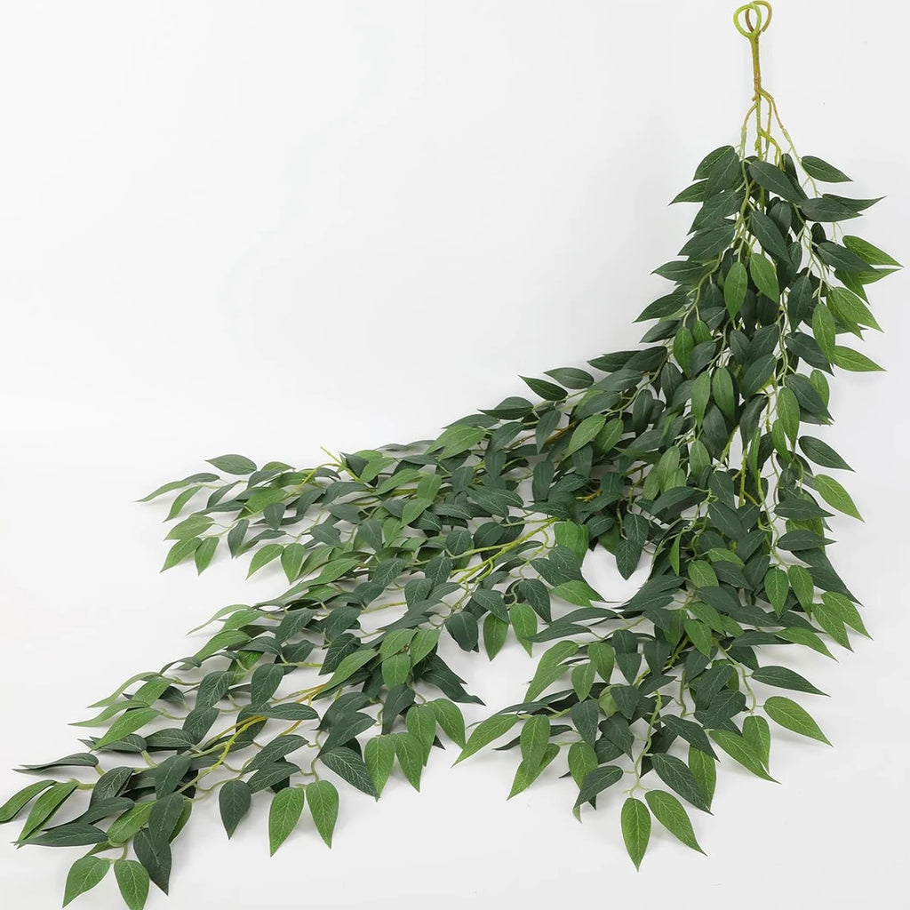 Artificial Italian Ruscus Garland – Silk Willow Ivy Leaves for Wedding Decor