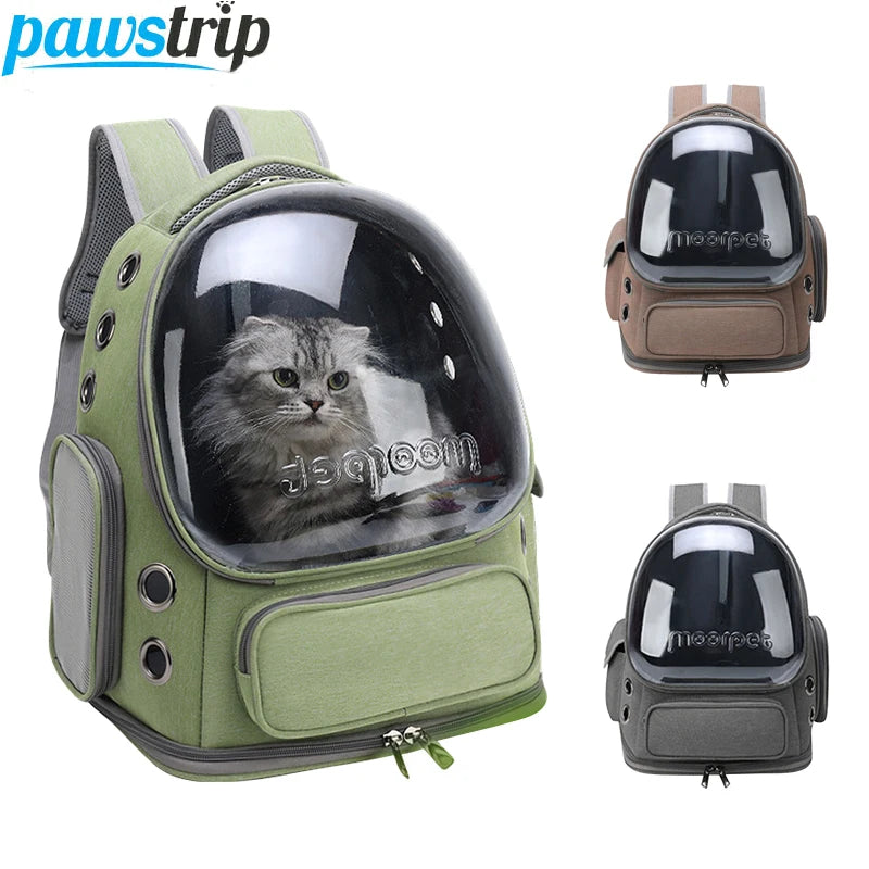 Transparent Pet Carrier Backpack – Breathable Travel Bag for Cats and Dogs
