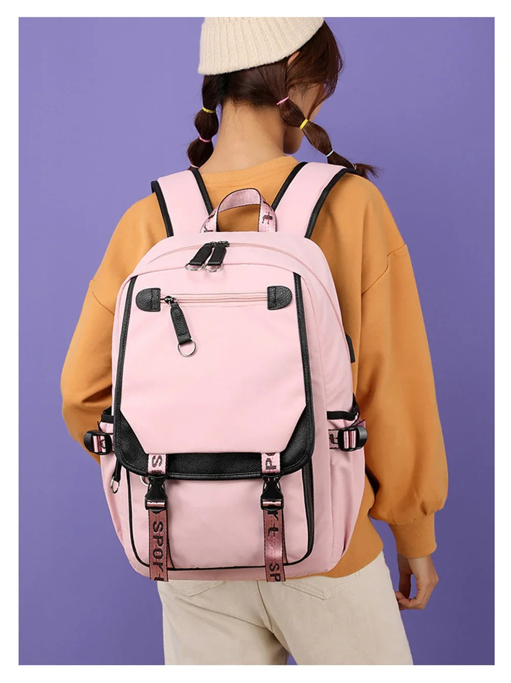 Large Capacity Travel Backpack – Laptop School Bag for Men and Women