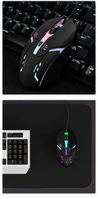Wired LED Gaming Mouse – Ergonomic Backlit Optical Mouse for PC Desktop Laptop