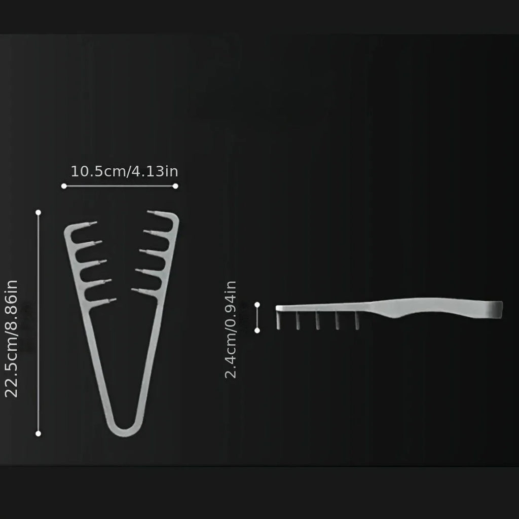 Wide-Tooth Volumizing Comb – Fluffy Texture Tool for Men Hair Styling