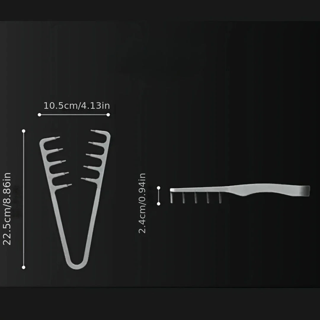 Wide-Tooth Volumizing Comb – Fluffy Texture Tool for Men Hair Styling