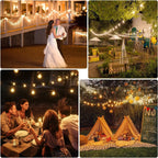 G40 Solar LED String Lights – Weatherproof Shatterproof Decor for Patio