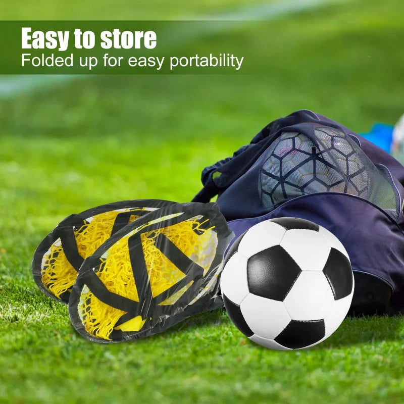 Foldable Football Target Net – 17x28in Soccer Goal for Training Practice