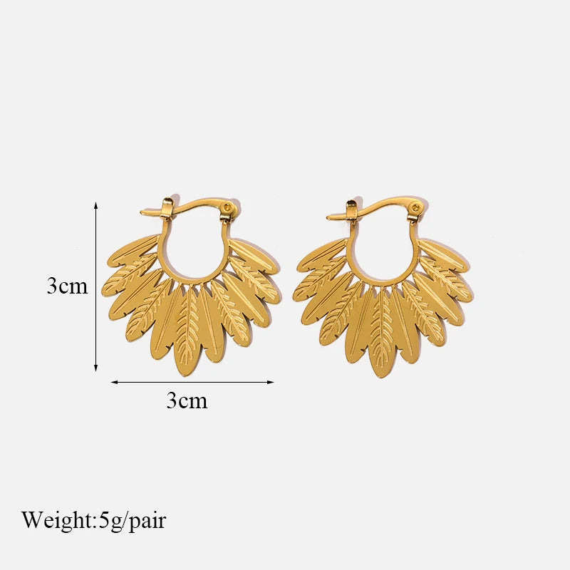 316L Stainless Steel Waterproof Earrings – Minimalist Jewelry for Vacation