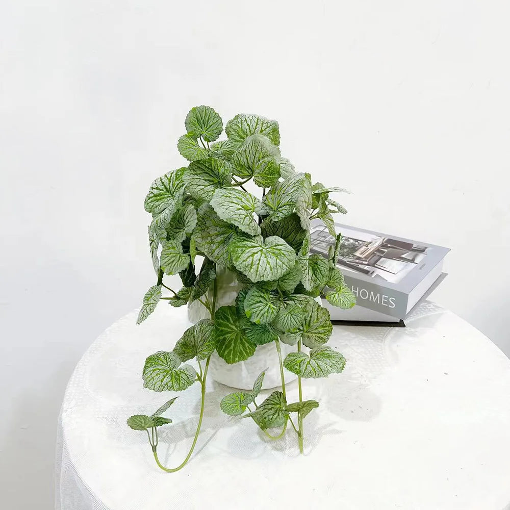 Artificial Hanging Begonia Vines – Silk Tropical Plant for Home Garden Decor