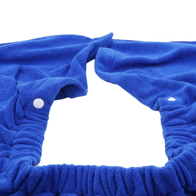 Wearable Polyester Bath Towel with Pocket – Soft Absorbent Wrap for Gym Beach