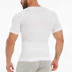 Men's Compression Shapewear Shirt – V-Neck Tummy Control for Fitness Workout