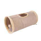 Foldable Suede Cat Tunnel – Porous Interactive Tube for Pet Entertainment
