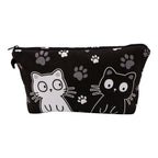 Large Animal Makeup Bag – Flamingo Cat Print Organizer for Travel Cosmetics