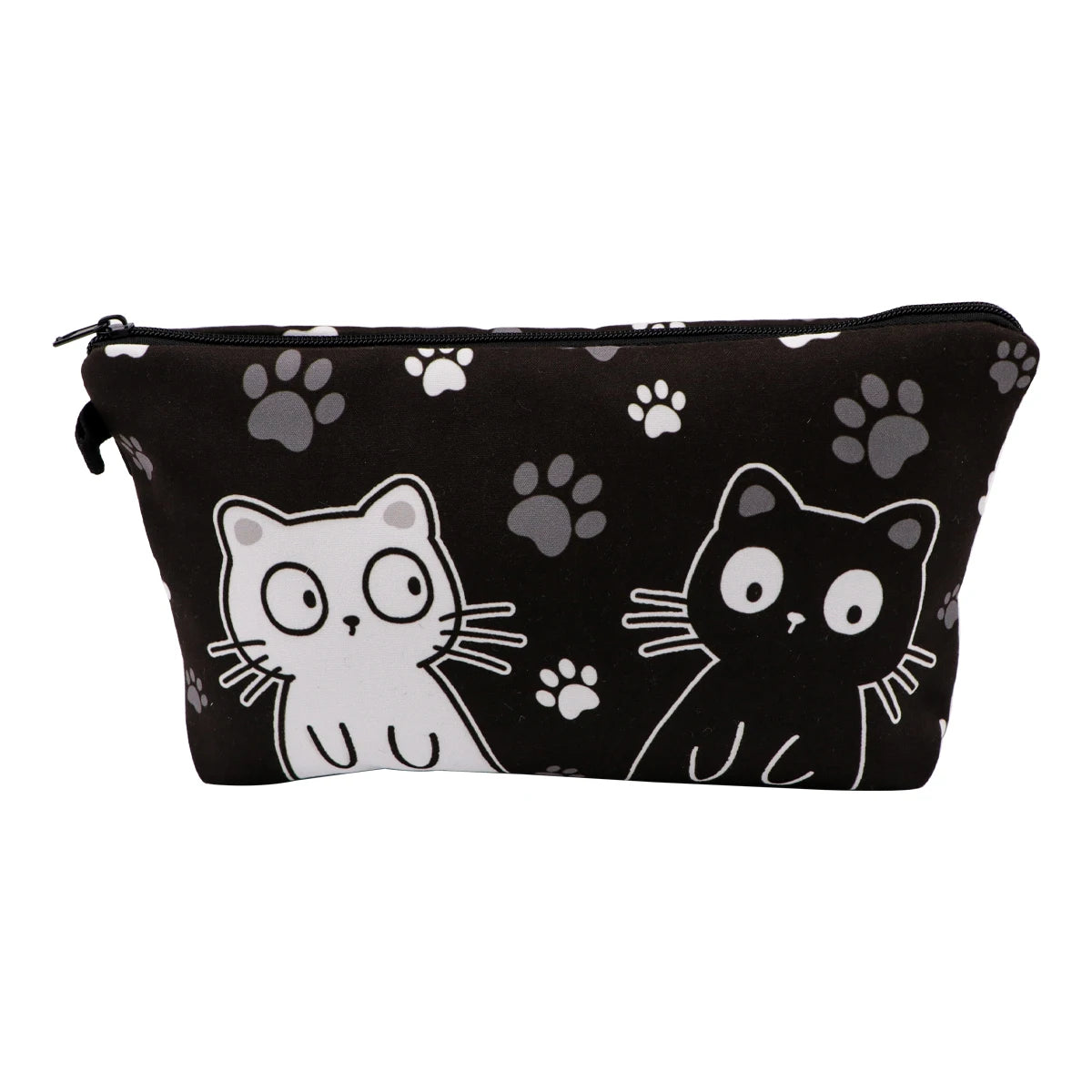 Large Animal Makeup Bag – Flamingo Cat Print Organizer for Travel Cosmetics