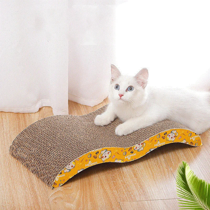 Corrugated Cardboard Cat Scratcher – Durable Claw Sharpening Pad for Cats