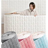 3D Self-Adhesive Brick Wallpaper – Peel and Stick Decor for Home DIY Projects