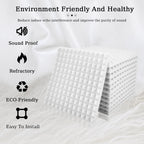 Acoustic Foam Pyramid Panels – Sound Insulation for Home Studio Recording