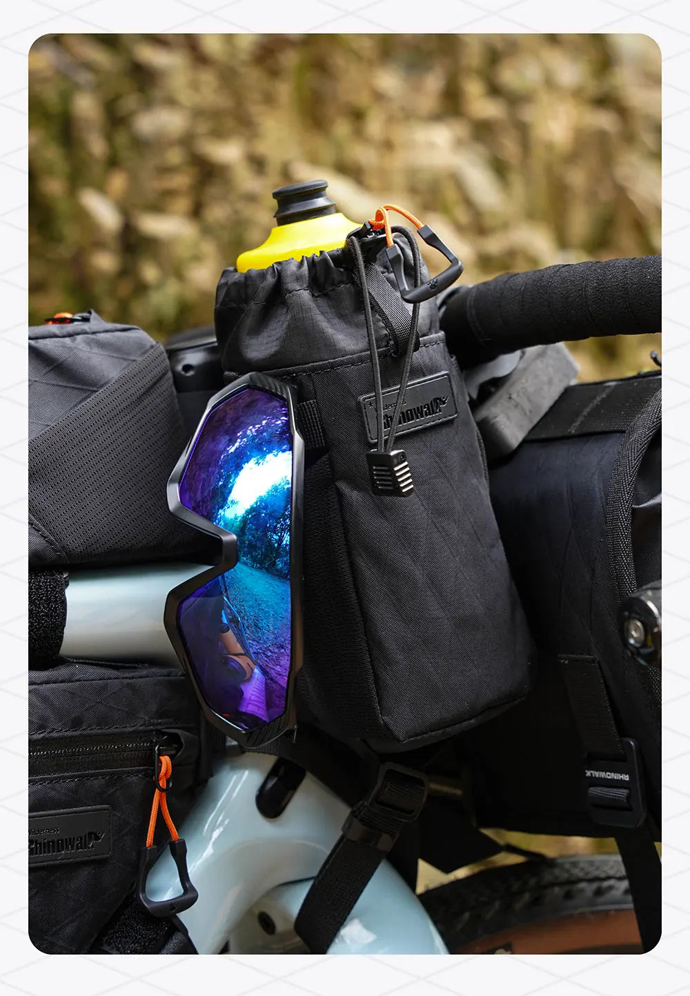 Rhinowalk Bicycle Water Bottle Bag – Insulated Carrier for City Commuting