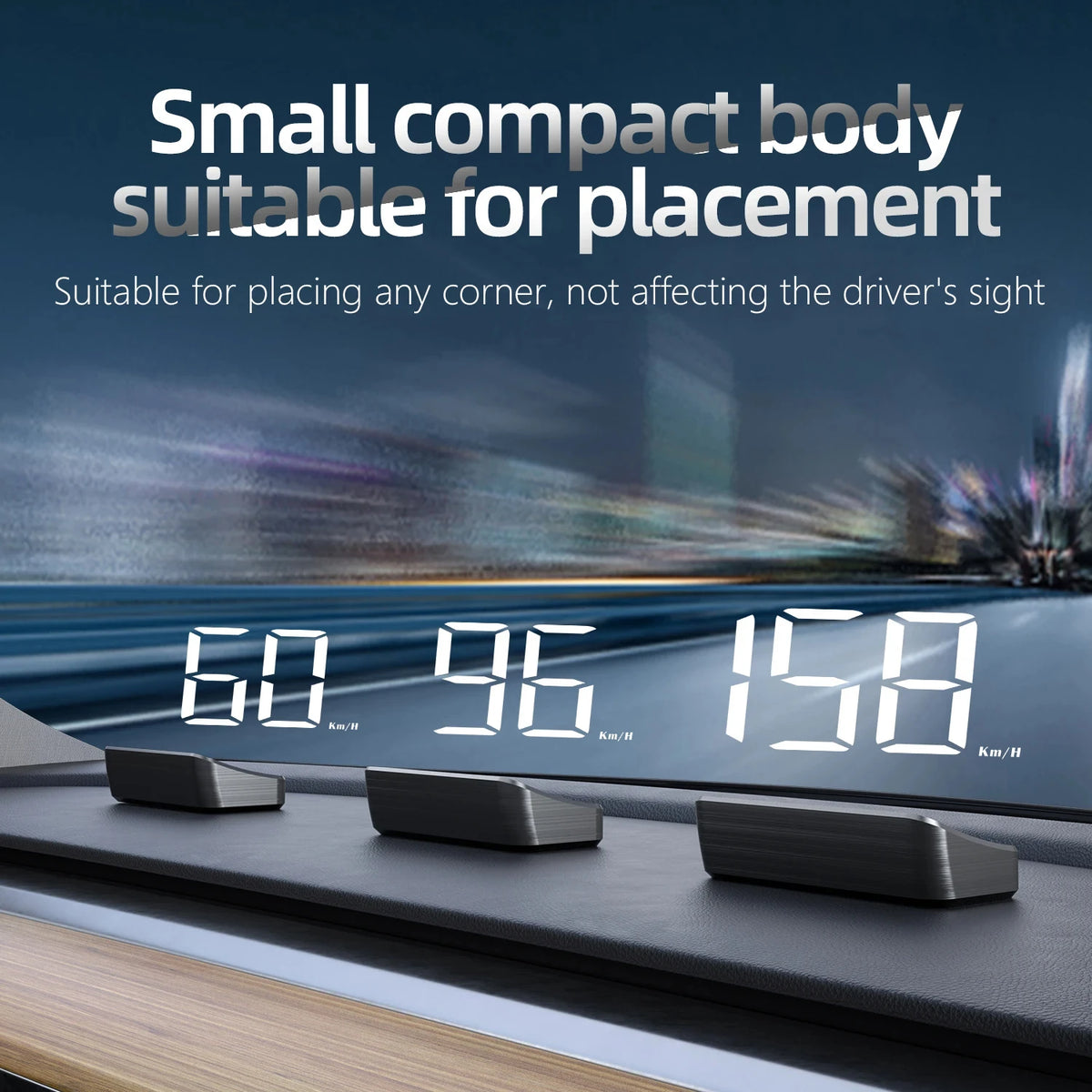 GPS Digital Head Up Display – Windshield Speedometer for Universal Auto