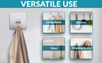 Self-Adhesive Wall Hooks – Waterproof and Oilproof for Kitchen Bathroom