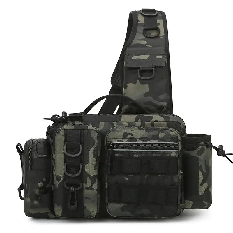 Fishing Tackle Backpack – Gear Storage Bag with Rod Holder for Fly Fishing
