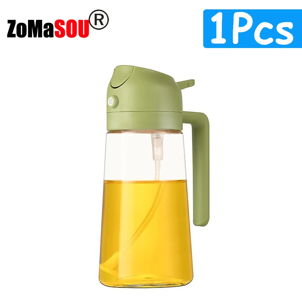 2-in-1 Oil Sprayer Dispenser – Plastic Kitchen Tool for BBQ and Cooking