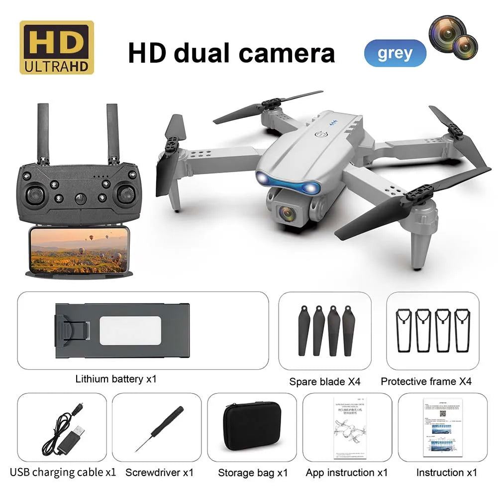 Dual Camera Drone – Obstacle Avoidance Quadcopter for Beginners and Kids