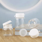 Refillable Glass Cosmetic Jars – Mini Travel Containers for Skincare Storage