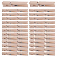 Heavy Duty Wooden Clothes Pins – Spring Clothespins for Laundry and Crafts