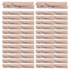 Heavy Duty Wooden Clothes Pins – Spring Clothespins for Laundry and Crafts