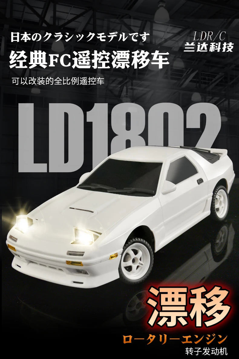 1:18 RC Drift Car – 2.4G Remote Control Vehicle with Gyro for Hobby Racing