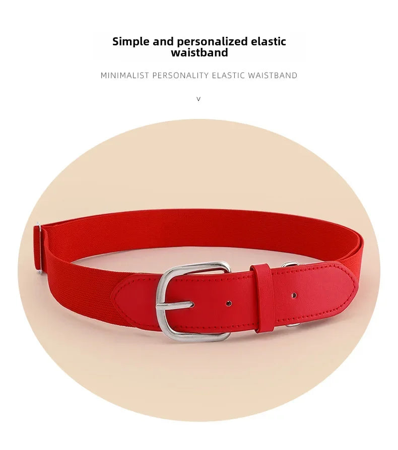 Adjustable Elastic Golf Belt – Durable Rubber Waistband for Outdoor Sports