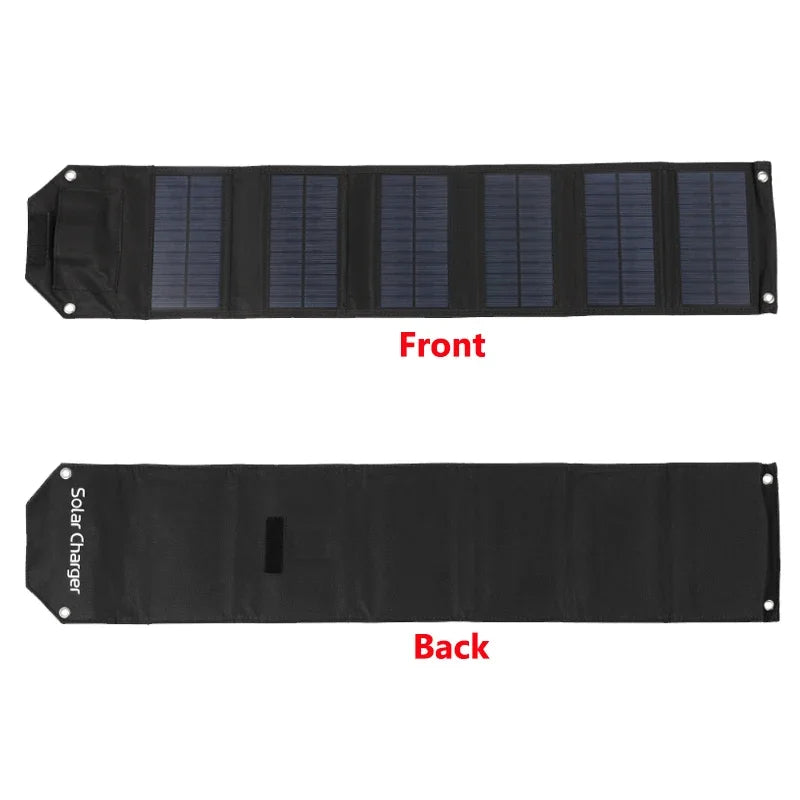 Foldable Solar Panel – 100W Portable USB Charger for Outdoor Camping