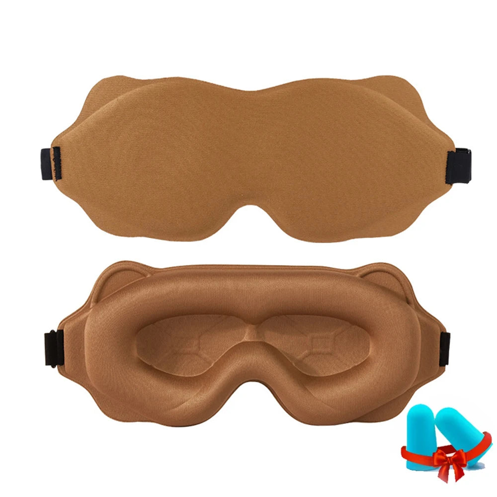 Soft 3D Sleeping Mask – Breathable Light Blocking Eyeshade for Travel