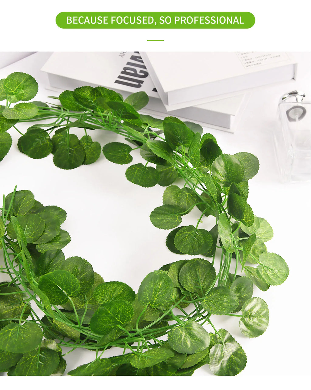 Artificial Ivy Leaf Garland – 2.1M Silk Hanging Vine for Home Garden Decor
