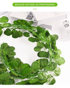 Artificial Ivy Leaf Garland – 2.1M Silk Hanging Vine for Home Garden Decor
