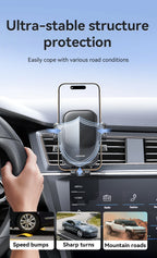 Universal Car Phone Mount – 360° Rotating Air Vent Holder for Smartphone