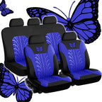 Butterfly Embroidered Car Seat Covers – Universal Auto Interior Accessories