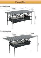 Aluminum Folding Camping Table – Lightweight Portable Desk for Picnics