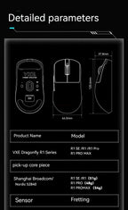 Vxe Dragonfly R1 ProMax Gaming Mouse – Lightweight Ergonomic Wireless for Esports