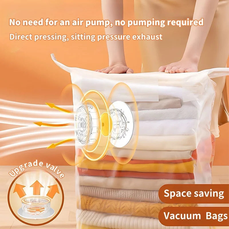 Large Vacuum Storage Bags – Airtight Compression Seals for Clothing Comforters