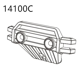 RC Car Spare Parts – Differential Shock and Tire Set for 1/14 Scale Models
