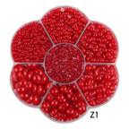 Half Round Flatback Pearl Beads – Assorted Sizes for DIY Jewelry and Nail Art