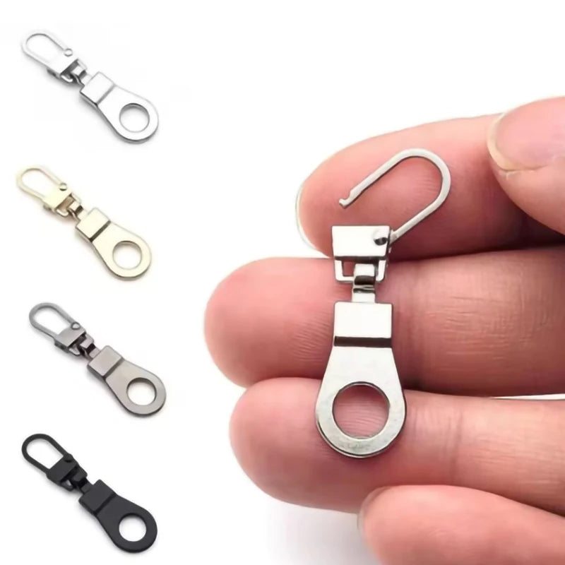 Detachable Metal Zipper Puller Kit – Replacement Repair Set for Sewing Craft