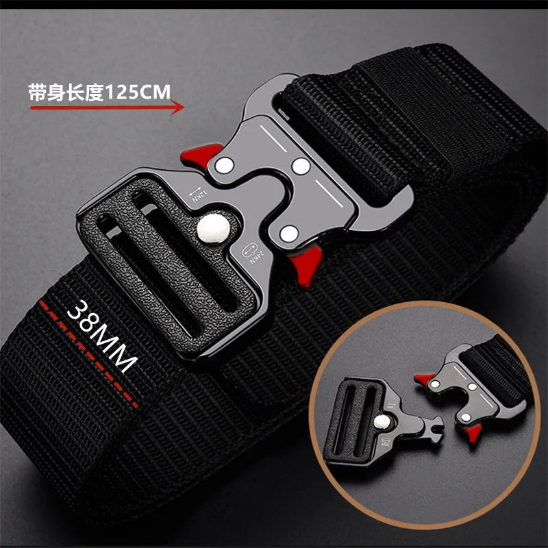 Tactical Nylon Belt – Multi-Functional Canvas Strap for Military Training