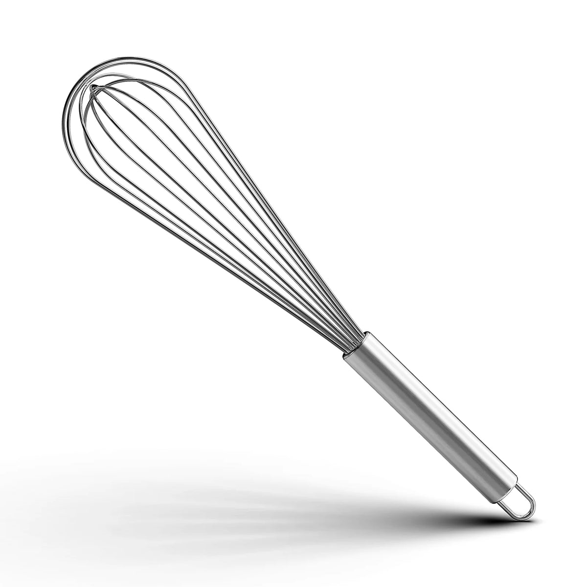 Stainless Steel Balloon Whisk – 8 10 12 Inch Wire Beater for Kitchen Cooking
