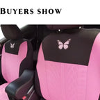 Butterfly Embroidered Car Seat Covers – Universal Auto Interior Accessories