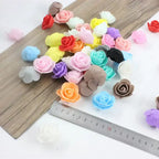 Mini PE Foam Rose Heads – Artificial Flowers for DIY Wedding Party Decor