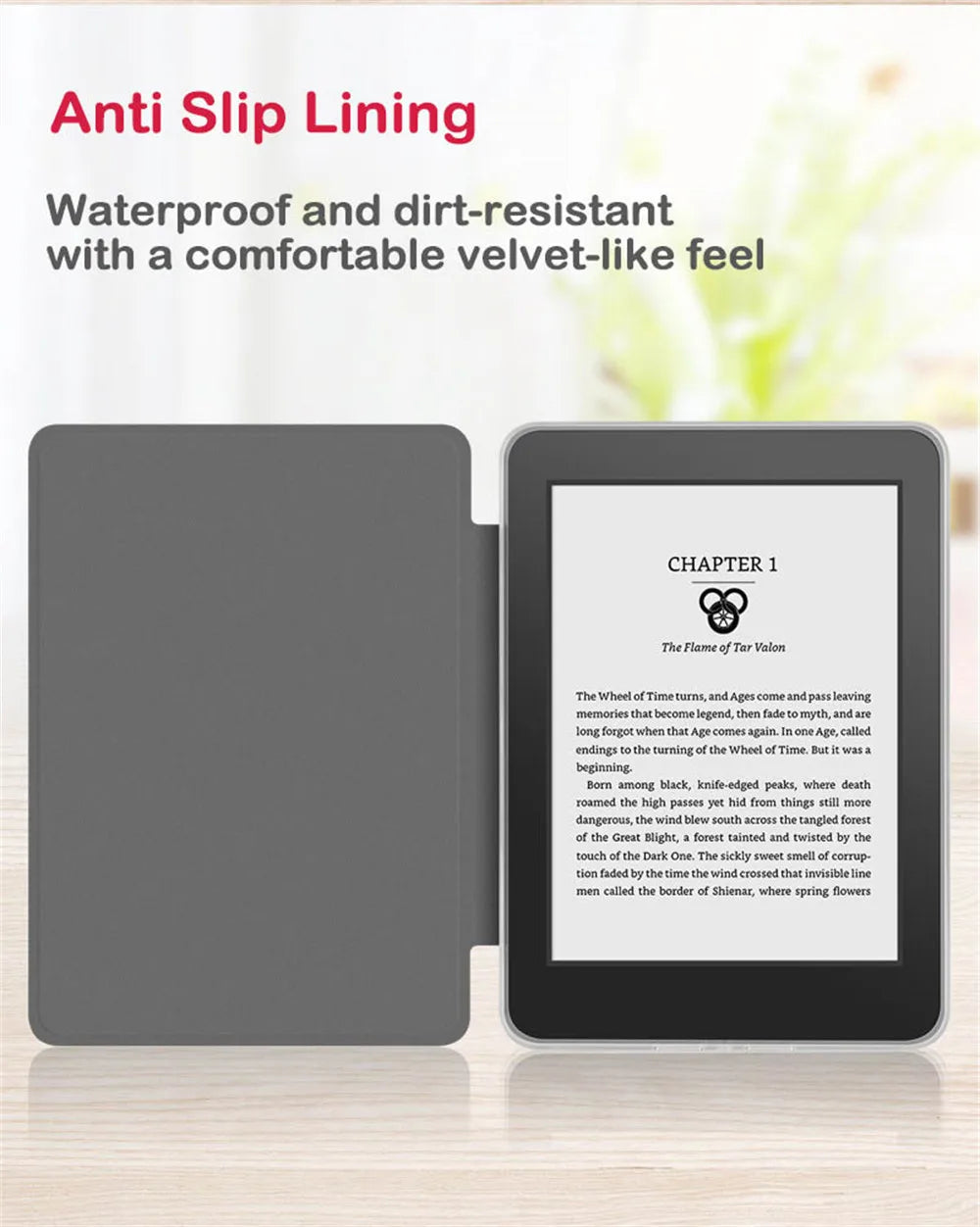 Magnetic Acrylic Case – Protective Cover for Kindle Paperwhite 6-7 Inch