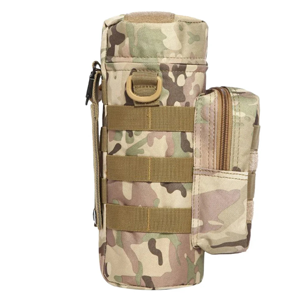 Molle Water Bottle Pouch – Tactical Kettle Carrier for Outdoor Camping
