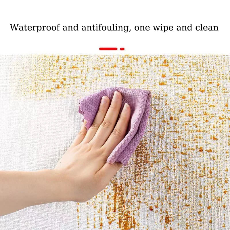 Self-Adhesive PVC Wallpaper – 50cm x 10m Thickened Waterproof Wall Renovation