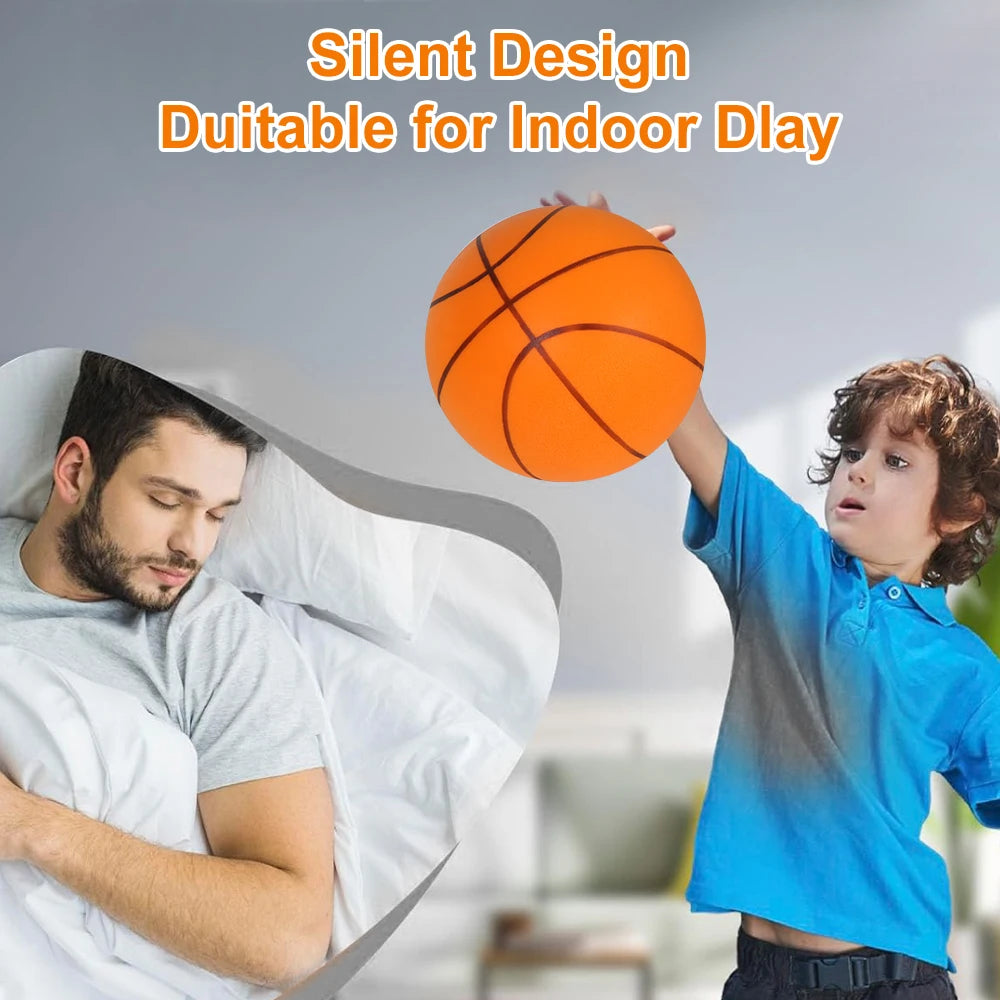 Silent Foam Basketball – Mute Indoor Training Ball for Kids Birthday Gift